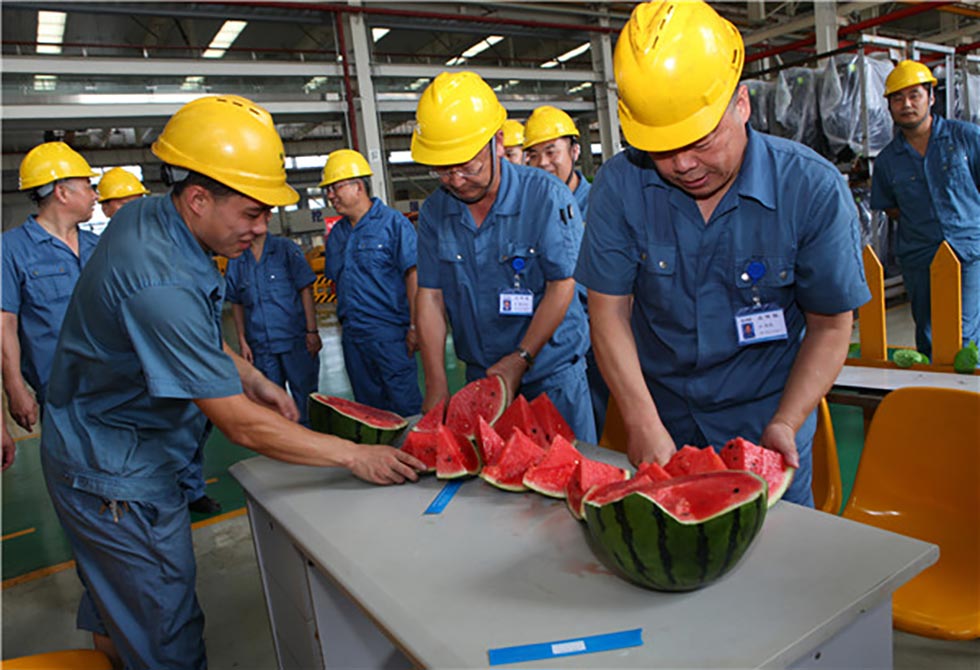 江蘇三合一送料機廠送西瓜 江蘇三合一送料機廠送西瓜